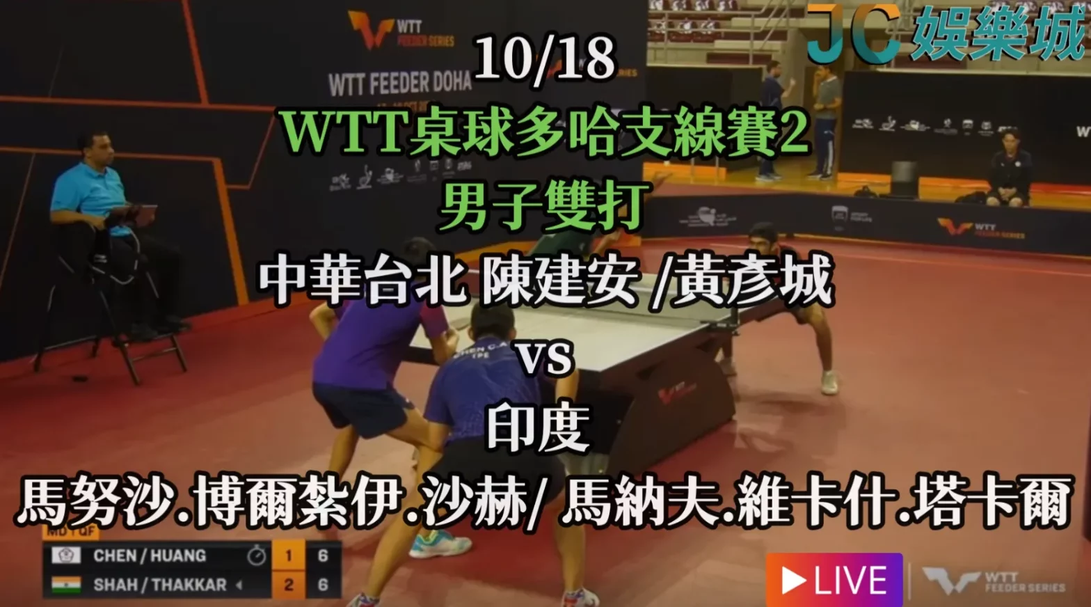 WTT支線系列賽多哈站2